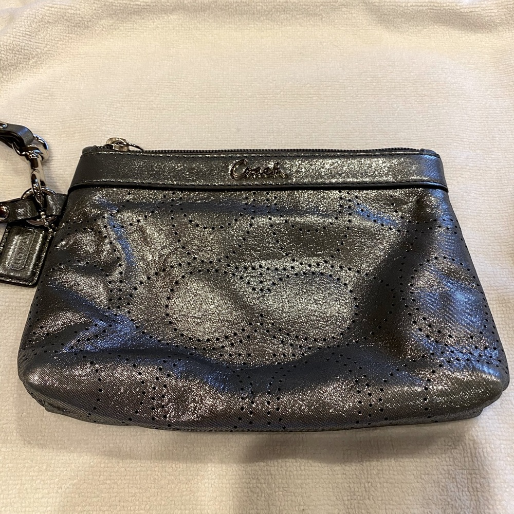 Coach wristlet/change/makeup bag